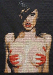 Paint - Cross Stitch Pattern Chart Erotic Nude Sexy NSFW