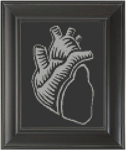 Black Heart - Cross Stitch Pattern Chart