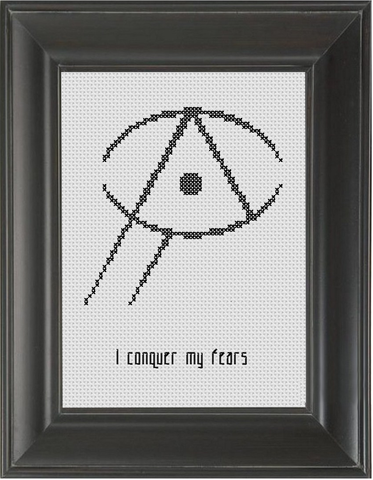 Sigil: Conquer Fears - Cross Stitch Pattern Chart
