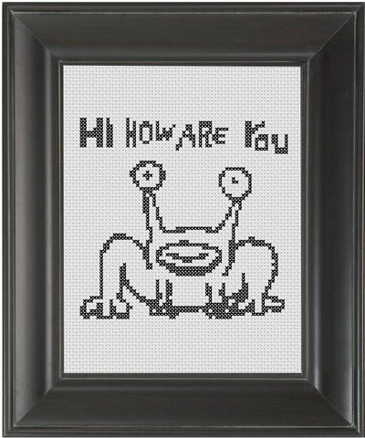 Hi How Are You - Cross Stitch Pattern Chart