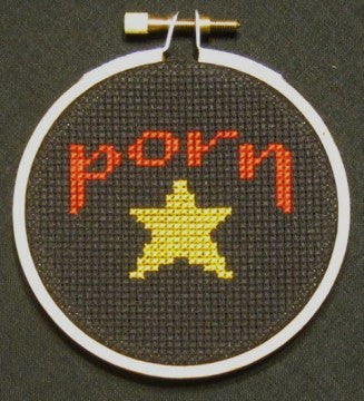 Porn Star Threezle - Cross Stitch Pattern Chart