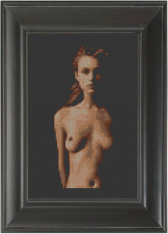 Lit From Right - Cross Stitch Pattern Chart Erotic Nude Sexy NSFW