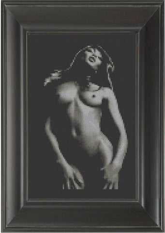 Naomi Campbell - Cross Stitch Pattern Chart Erotic Nude Sexy NSFW