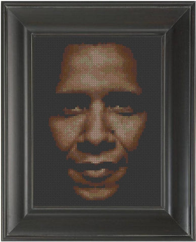 Barack Obama - Cross Stitch Pattern Chart
