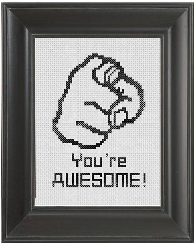 You're Awesome! - Cross Stitch Pattern Chart