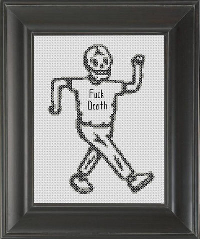 Fuck Death - Cross Stitch Pattern Chart