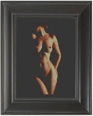 Lit From Left - Cross Stitch Pattern Chart Erotic Nude Sexy NSFW - FEATURED
