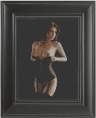Black Lingerie - Cross Stitch Pattern Chart Erotic Nude Sexy NSFW
