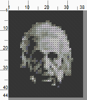 Albert Einstein Threezle - Cross Stitch Pattern Chart