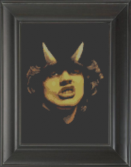 Angus Young - Highway to Hell - Cross Stitch Pattern Chart
