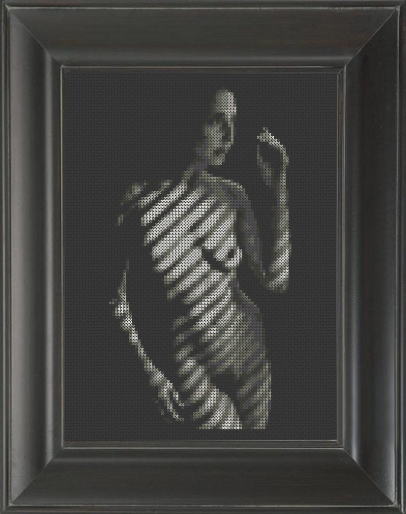Blinded 02 - Cross Stitch Pattern Chart Erotic Nude Sexy NSFW