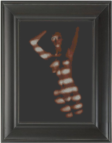 Blinded - Cross Stitch Pattern Chart Erotic Nude Sexy NSFW