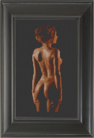 Bronzed - Cross Stitch Pattern Chart Erotic Nude Sexy NSFW