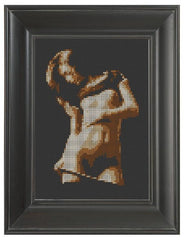Brown and Down - Cross Stitch Pattern Chart Erotic Nude Sexy NSFW