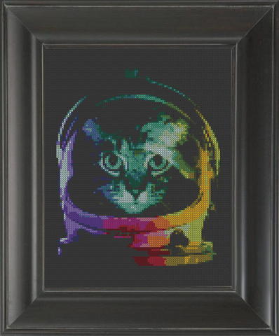 Cat Astronaut - Cross Stitch Pattern Chart