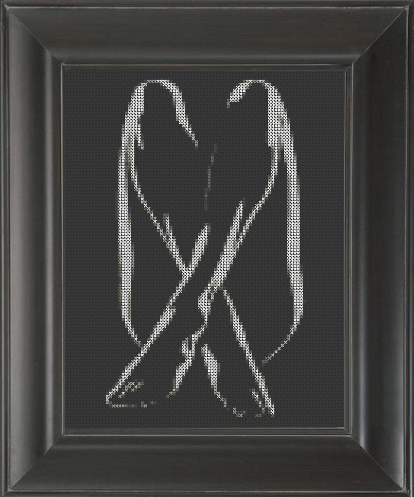 Crossed Legs - Cross Stitch Pattern Chart Erotic Nude Sexy NSFW