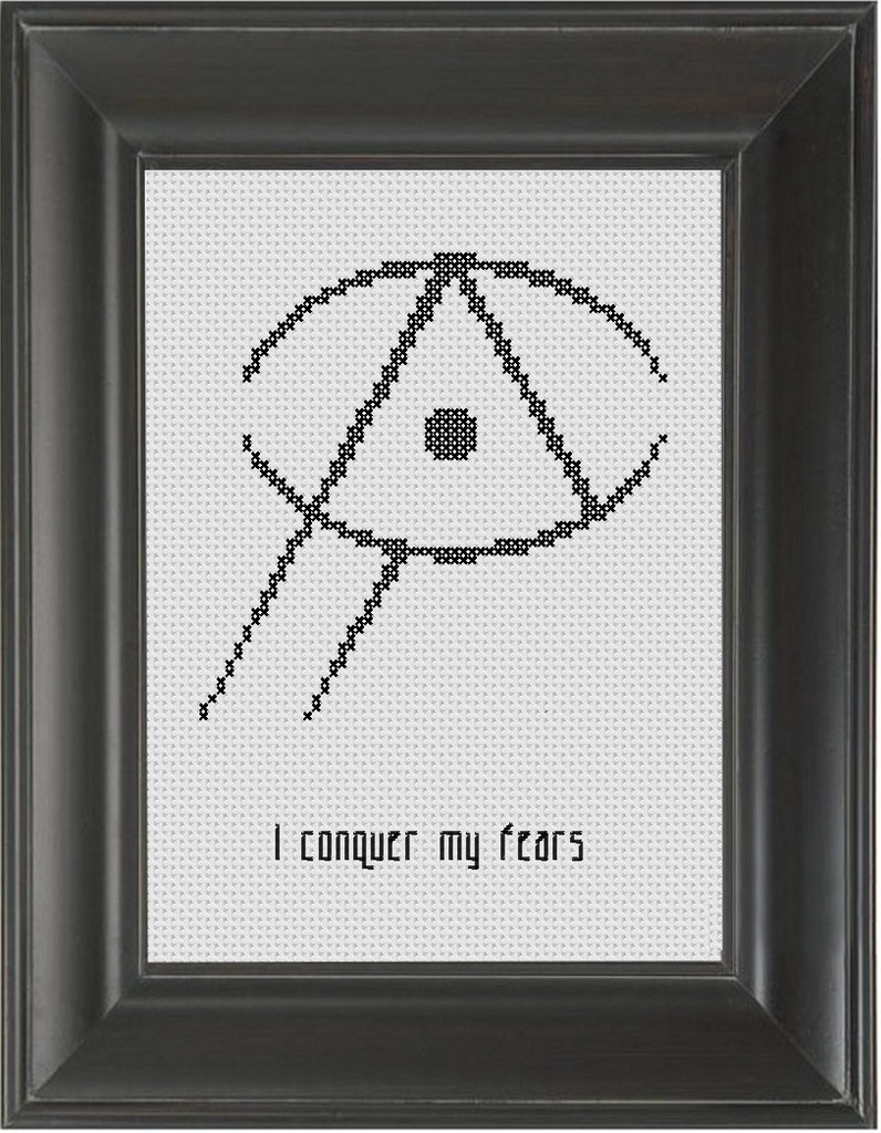 Sigil: Conquer Fears - Cross Stitch Pattern Chart