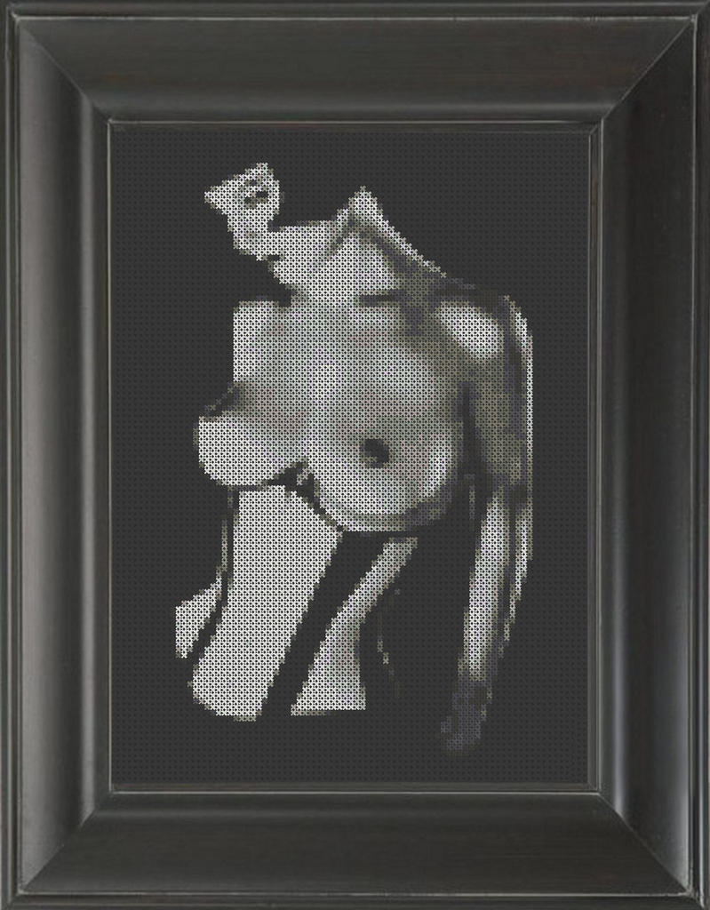 Corset - Cross Stitch Pattern Chart Erotic Nude Sexy NSFW