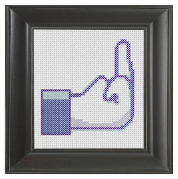 Facebook Fuck You - Cross Stitch Pattern Chart