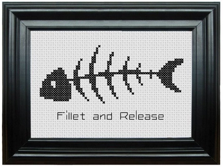 Fillet and Release - Cross Stitch Pattern Chart