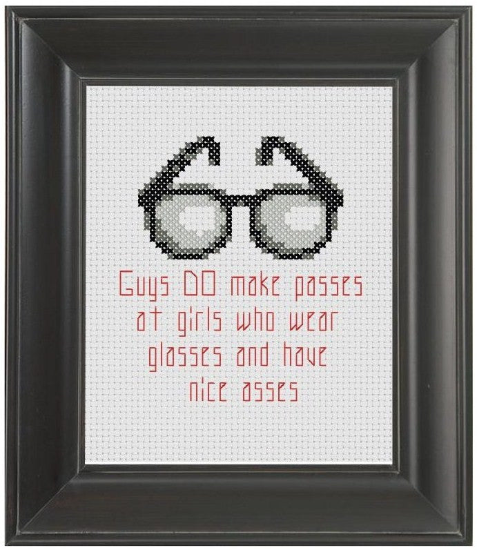 Glasses - Cross Stitch Pattern Chart