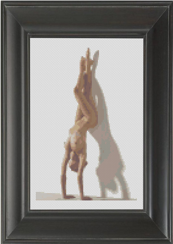 Handstand - Cross Stitch Pattern Chart Erotic Nude Sexy NSFW