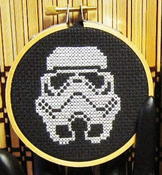 Stormtrooper Threezle - Cross Stitch Pattern Chart