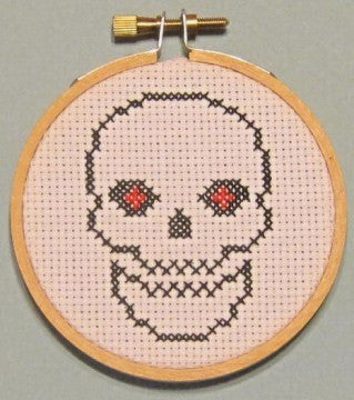 Skull Threezle - Cross Stitch Pattern Chart