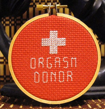 Orgasm Donor Threezle - Cross Stitch Pattern Chart