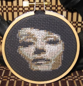 Audrey Hepburn Threezle - Cross Stitch Pattern Chart
