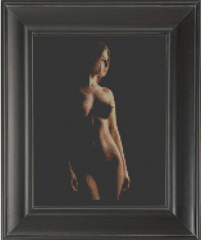 In Shadows 02 - Cross Stitch Pattern Chart Erotic Nude Sexy NSFW