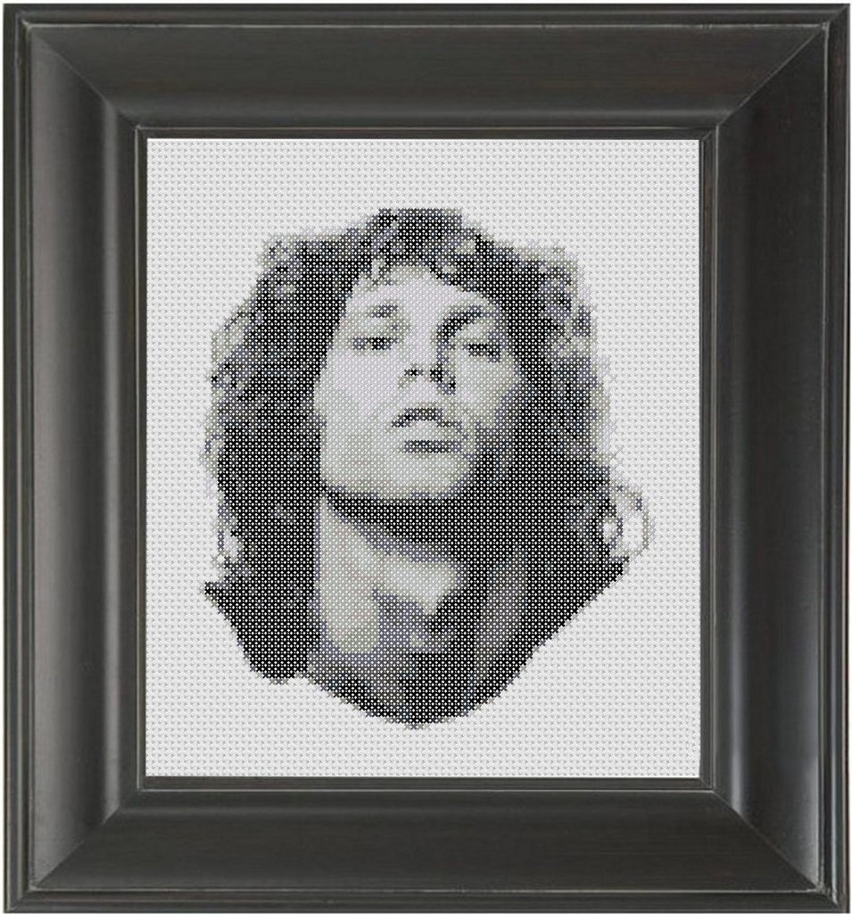 Jim Morrison - Cross Stitch Pattern Chart