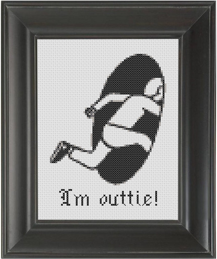 I'm Outtie! - Cross Stitch Pattern Chart