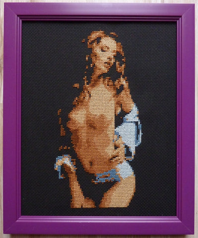 Disrobe - Cross Stitch Pattern Chart Erotic Nude Sexy NSFW