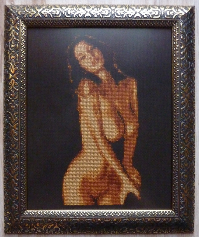 The Banister - Cross Stitch Pattern Chart Erotic Nude Sexy NSFW