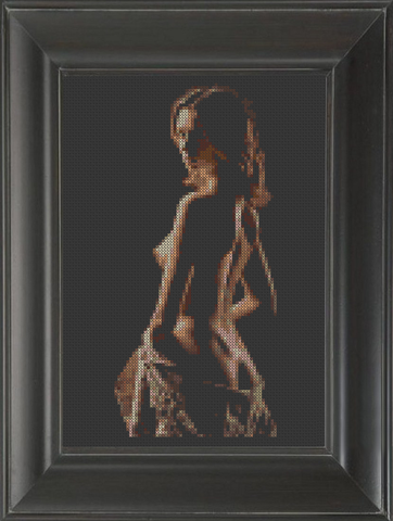 Profile Portrait - Cross Stitch Pattern Chart Erotic Nude Sexy NSFW