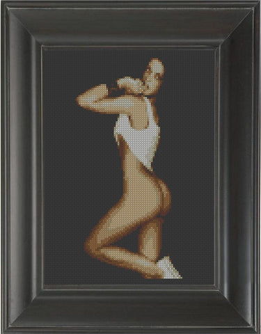 Pantsless - Cross Stitch Pattern Chart Erotic Nude Sexy NSFW