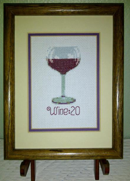 Wine:20 - Cross Stitch Pattern Chart Wine