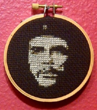 Che Guevara Threezle - Cross Stitch Pattern Chart