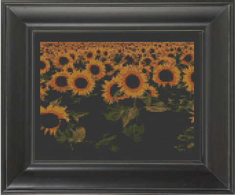Sunflower Field - Cross Stitch Pattern Chart