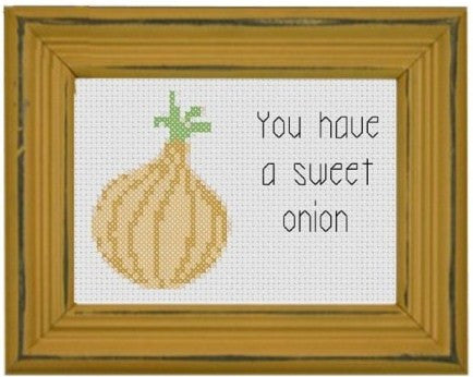 Sweet Onion - Cross Stitch Pattern Chart