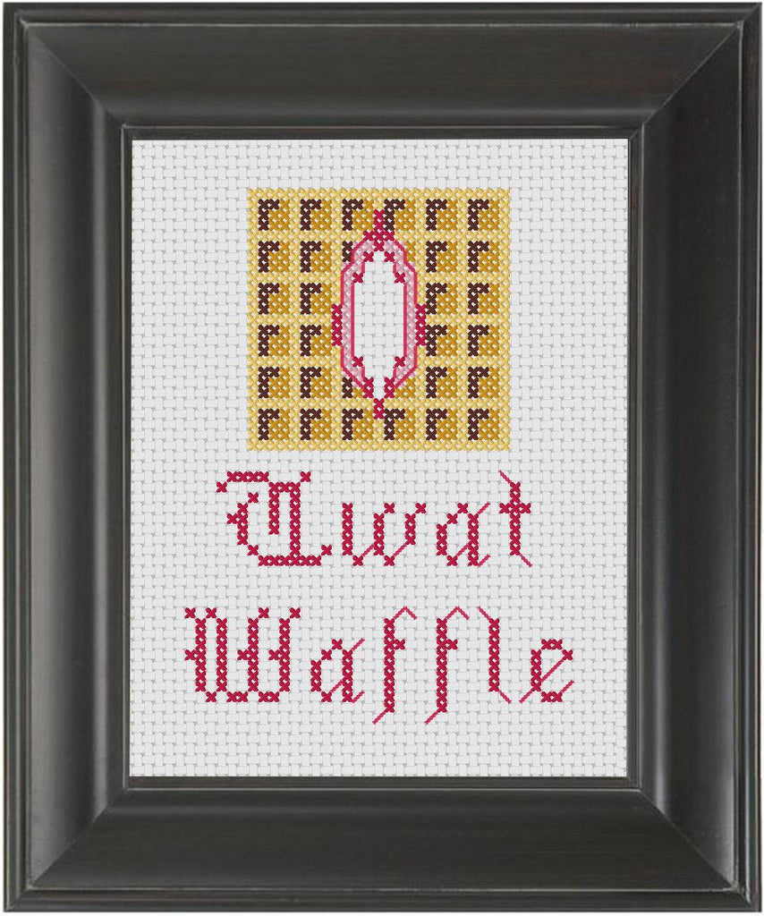 Twat Waffle - Cross Stitch Pattern Chart