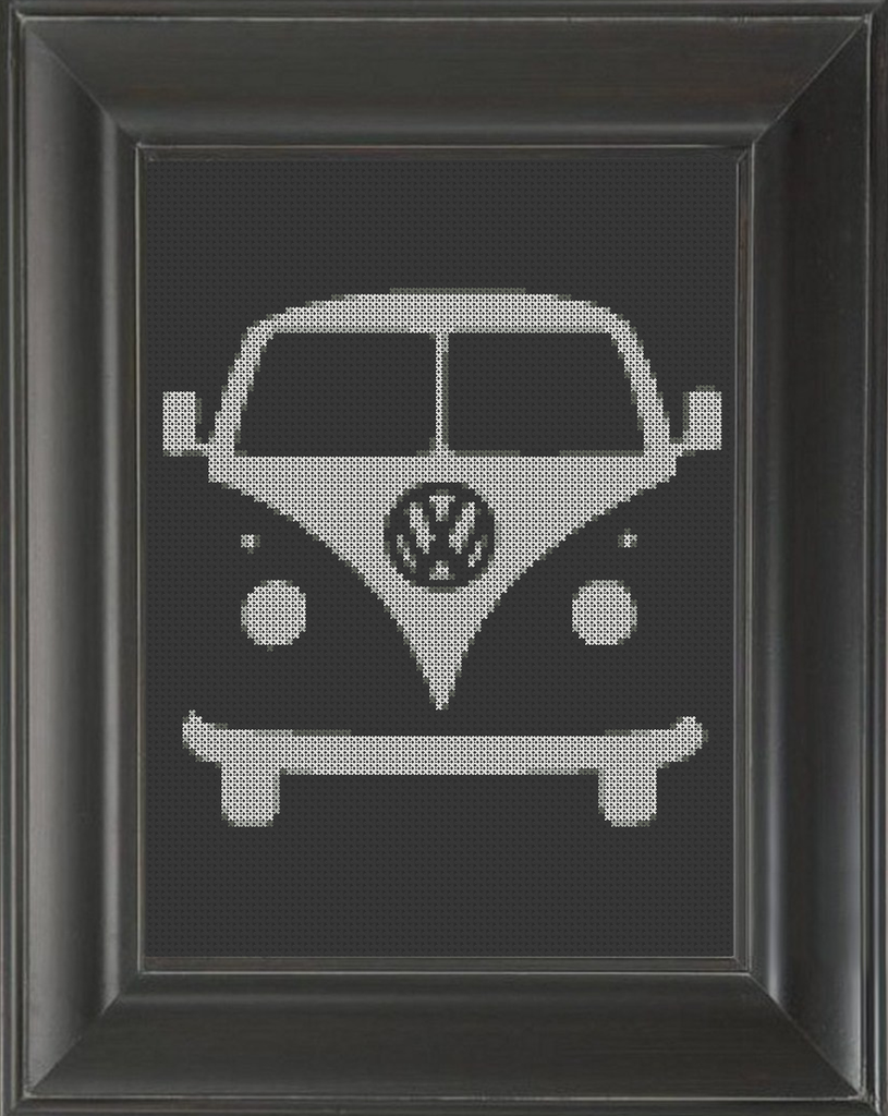 Volkswagen Bus - Cross Stitch Pattern Chart