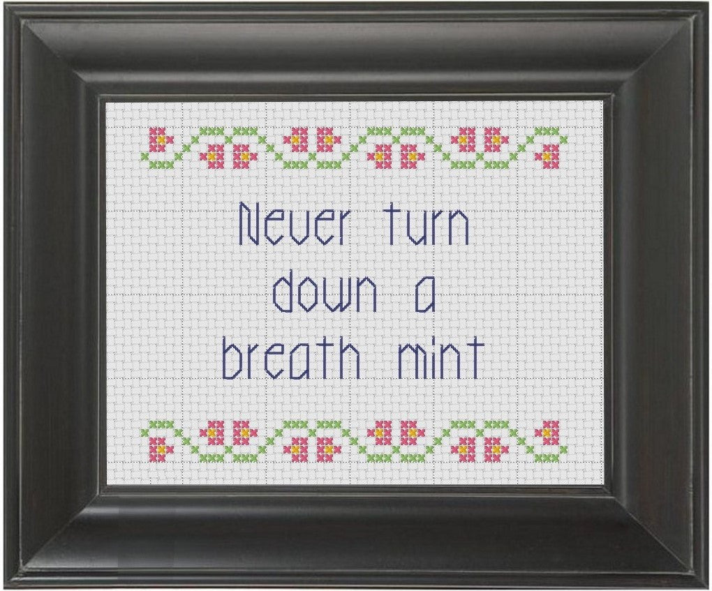 Breath Mint - Cross Stitch Pattern Chart