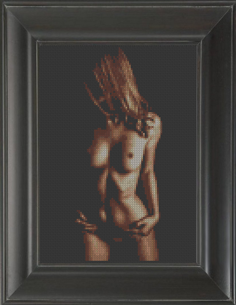 Faceless 02 - Cross Stitch Pattern Chart Erotic Nude Sexy NSFW