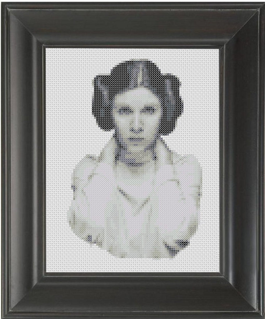 Carrie Fisher - Cross Stitch Pattern Chart