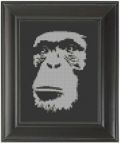 Monkey Face - Cross Stitch Pattern Chart