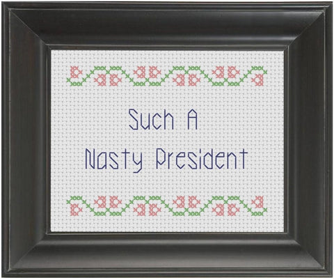 Nasty President - Cross Stitch Pattern Chart