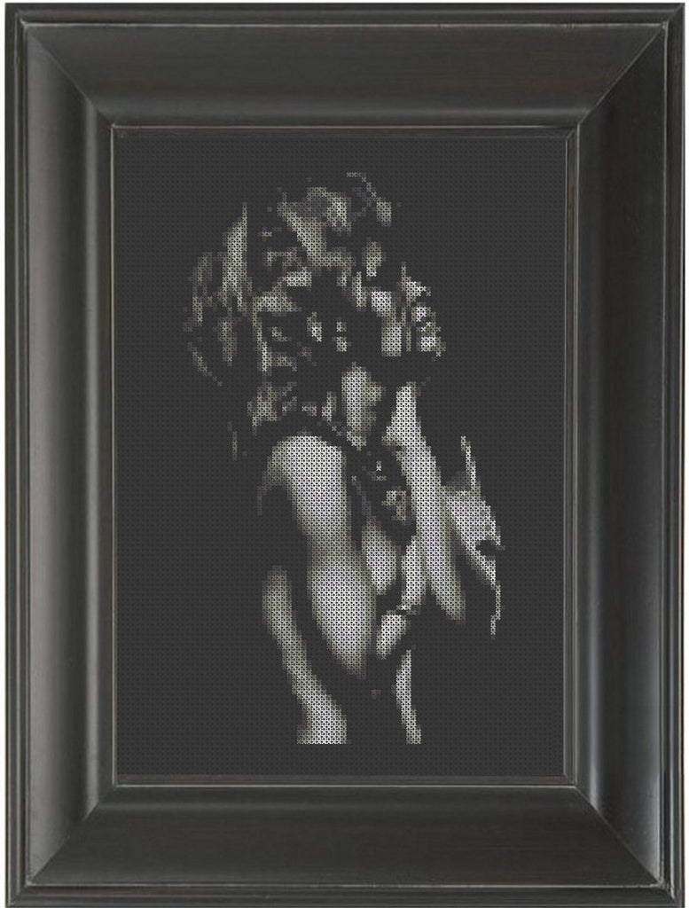 Pewter - Cross Stitch Pattern Chart Erotic Nude Sexy NSFW
