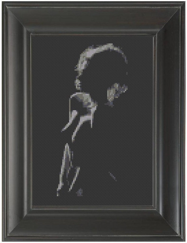In Shadows - Cross Stitch Pattern Chart Erotic Nude Sexy NSFW